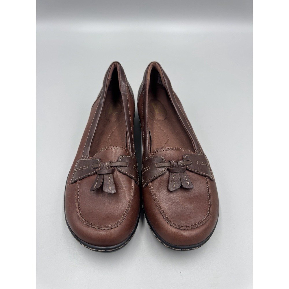Clarks Collection Ashland Loafer Women's Brown Tassels Sz 9 M